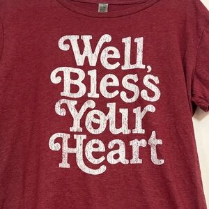 Women's Maroon Graphic Tee - Short Sleeve